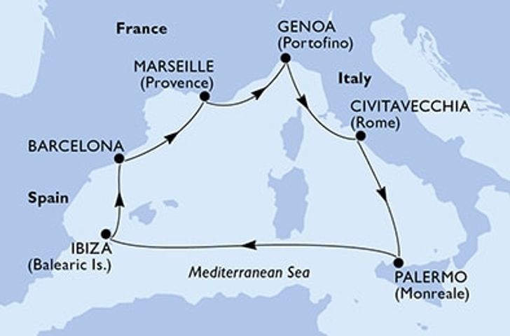 Impressionn zu Familienurlaub - MSC Seaview - Mediterrane Magie