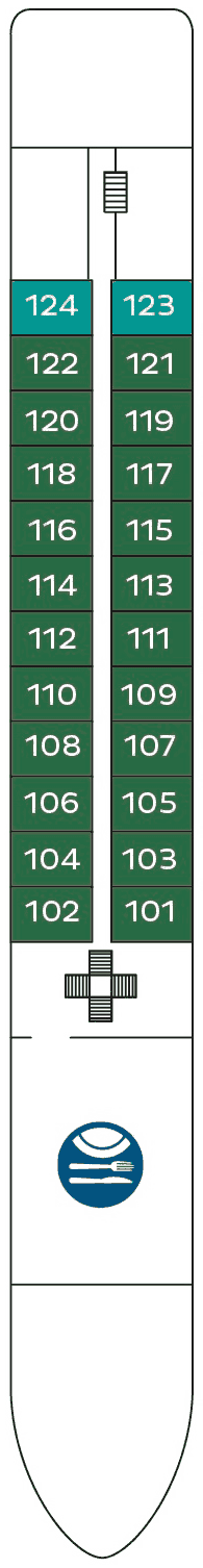 MS THURGAU SAXONIA - Nicko Cruises - Deck 1 (Hauptdeck)