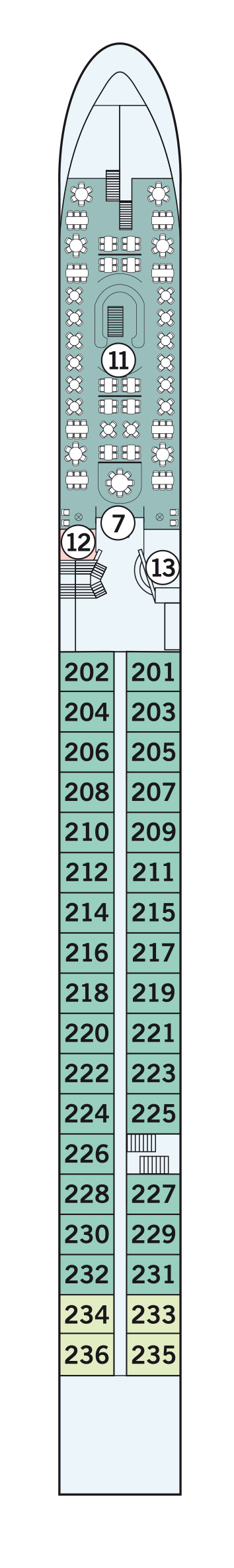 MS Amadeus Silver III - Amadeus Flusskreuzfahrten - Deck 2 (Strauss-Deck)