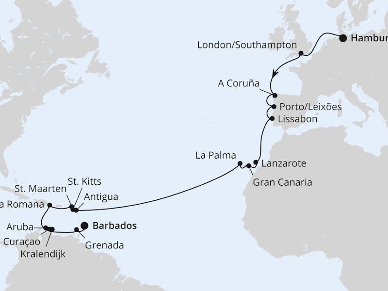 Von Hamburg nach Barbados