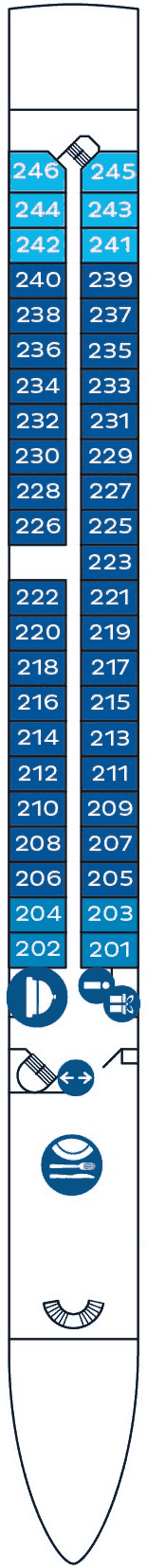 nickoVISION - Nicko Cruises - Deck 2 (Mitteldeck)