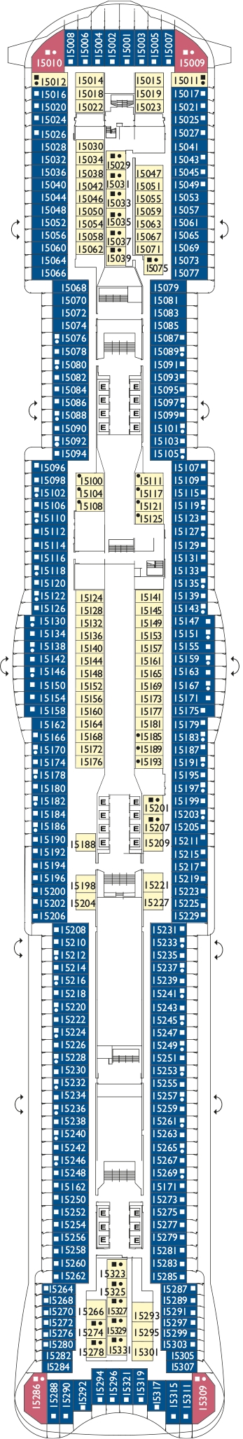 Costa Toscana - Costa Kreuzfahrten - Deck 15 (Pisa)
