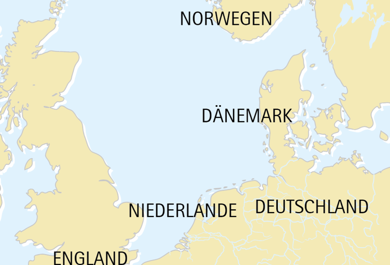 Karte Nordsee