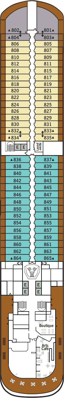 Silver Moon - Silversea - Deck 8 (Deck 8)