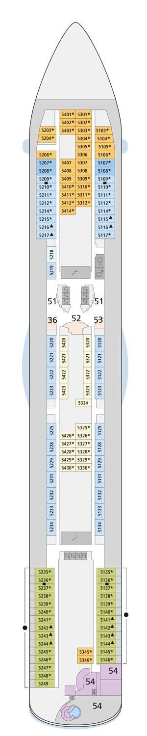 AIDAbella - AIDA Cruises - Deck 5 (Deck 5)
