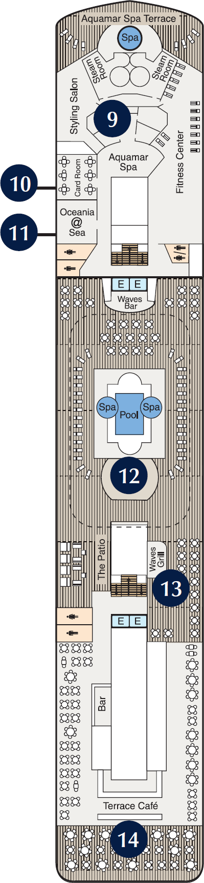 MS Insignia - Oceania Cruises - Deck 9 (Deck 9)