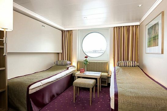 A-ROSA FLORA - A-ROSA - 2-Bett-Außenkabine mit Zusatzbett, Kategorie S (S)