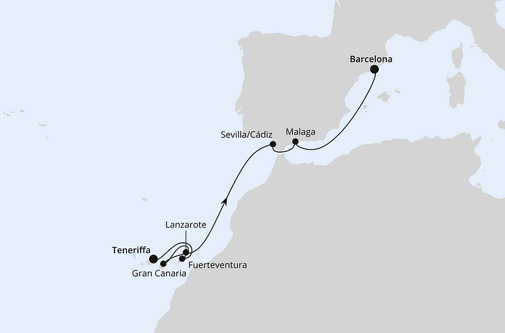 Impression zu Sommer 2027 - AIDAcosma - Kanaren & Andalusien