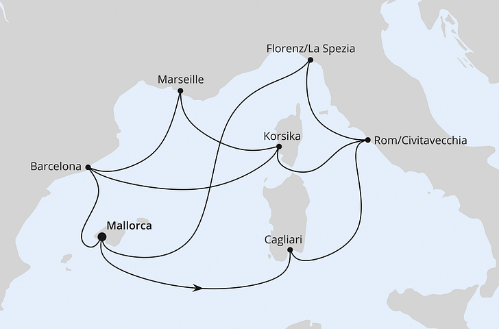 Impressionn zu Mittelmeer mit AIDA - AIDAcosma - Große Mittelmeerreise