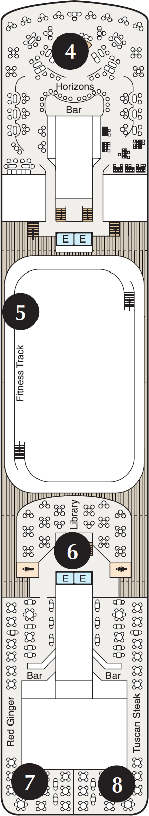 MS Sirena - Oceania Cruises - Deck 10 (Deck 10)