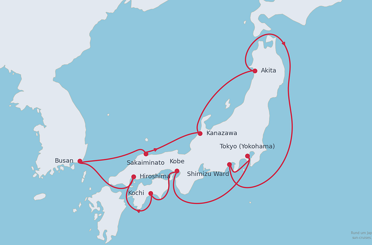 Impression zu Frühjahr 2027 - Mein Schiff 6 - Rund um Japan