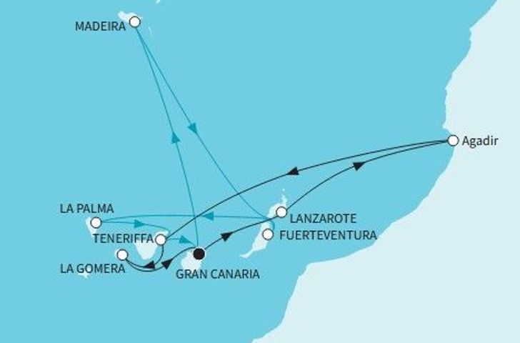 Impression zu Festtagsreisen 2025/26 Besttarif - Mein Schiff 7 - Kanaren