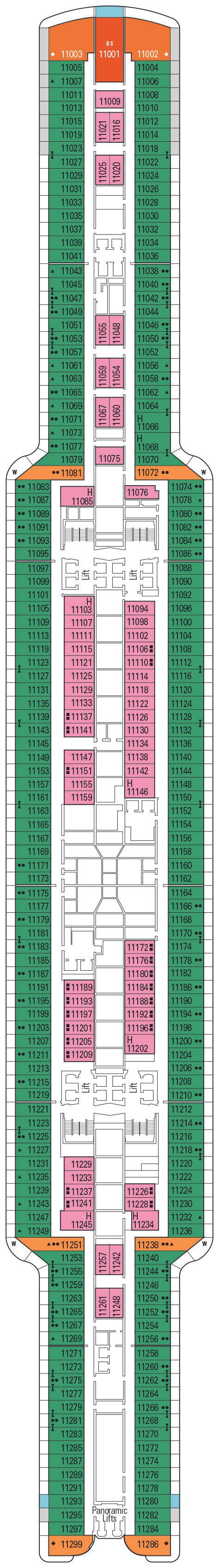 MSC Seashore - MSC Cruises - Deck 11 (Santa Maria)
