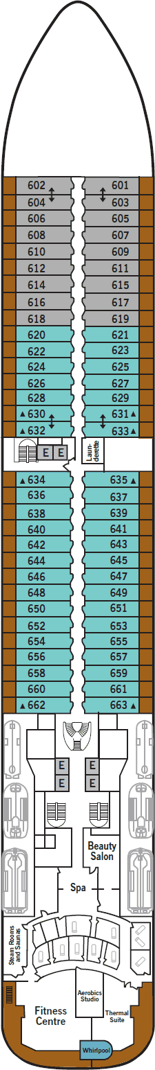 Silver Moon - Silversea - Deck 6 (Deck 6)