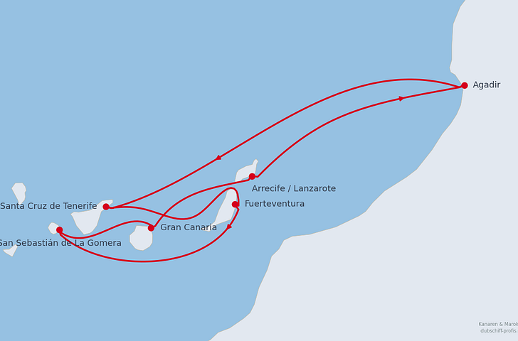 Impression zu AIDA Last Minute - AIDAblu  - Kanaren mit Madeira oder Marokko