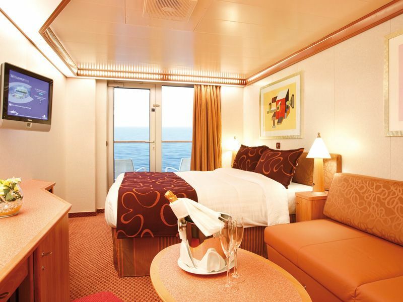 Costa Deliziosa - Costa Kreuzfahrten - Samsara Kabine mit Balkon und Meerblick (SB)