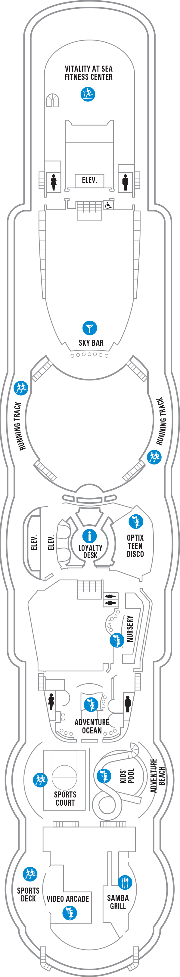 Radiance of the Seas - Royal Caribbean International - Deck 12