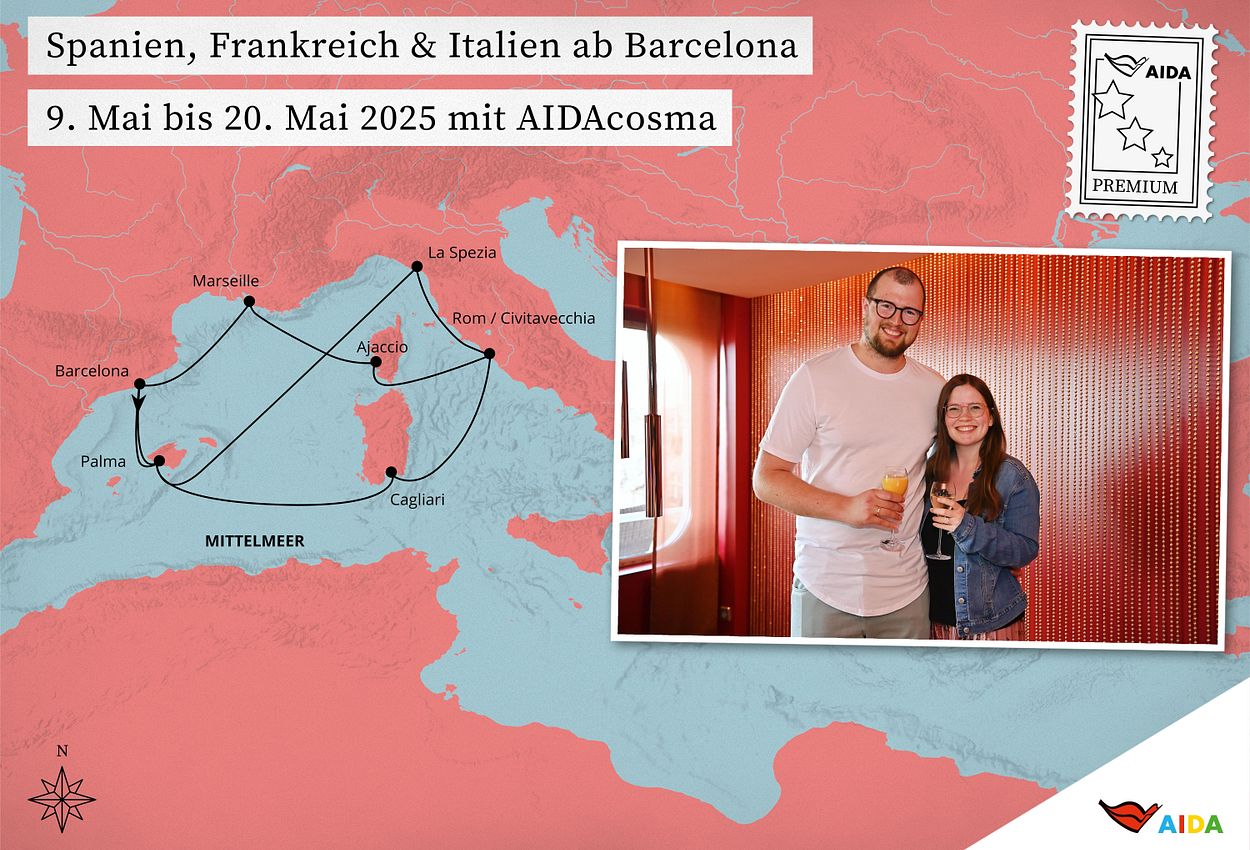 Tobi und Nina auf der AIDAcosma