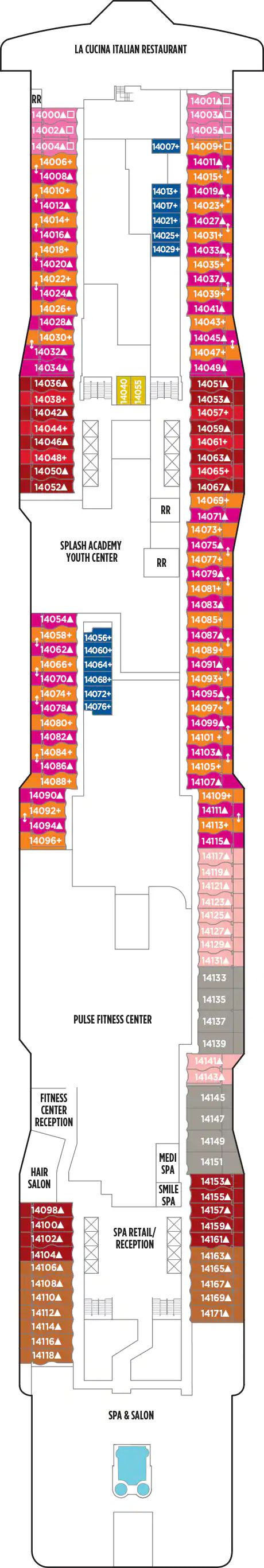 Norwegian Epic - Norwegian Cruise Line - Deck 14 (Deck 14)