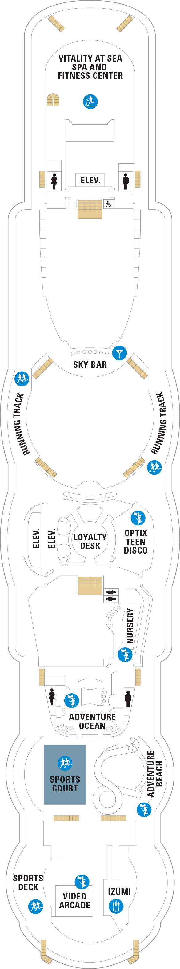 Brilliance of the Seas - Royal Caribbean International - Deck 12 (Deck 12)