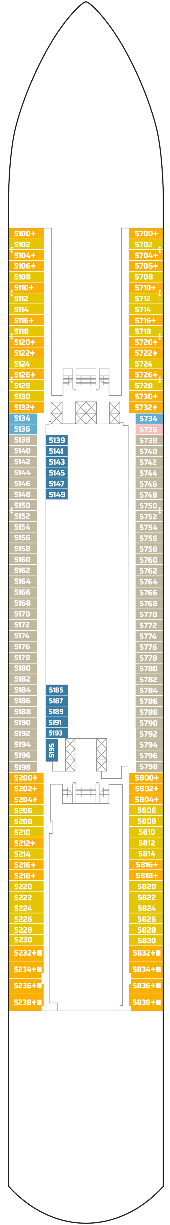 Norwegian Aqua - Norwegian Cruise Line - Deck 5 (Deck 5)
