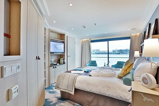 MS Asara - Phoenix Flusskreuzfahrten - Zweibett deluxe außen mit frz. Balkon Oriondeck (F)