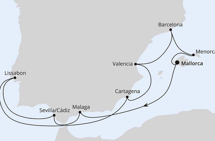 Impressionn zu AIDA PREMIUM All Inclusive Sommer 2026 - AIDAstella - Spanien & Portugal oder Balearen