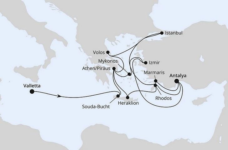 Impression zu AIDA Sommer 2028 - AIDAstella - Große Mittelmeer-Reise mit Istanbul