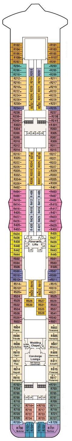 Royal Princess - Princess Cruises - Deck 14 (Riviera)