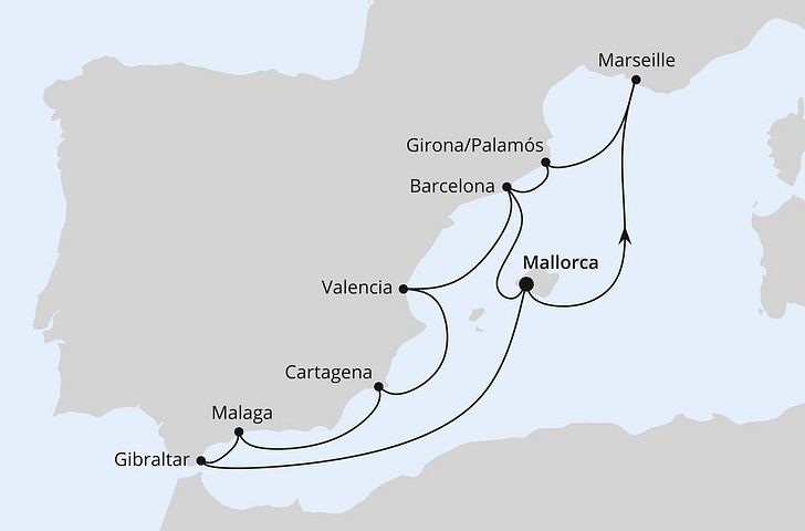 Impressionn zu AIDA im Advent - Spanien, Frankreich & Gibraltar