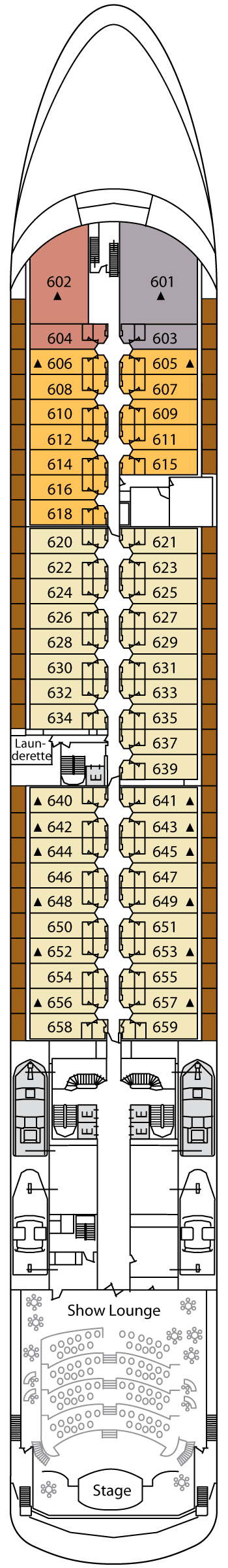 Silver Shadow - Silversea - Deck 6 (Deck 6)