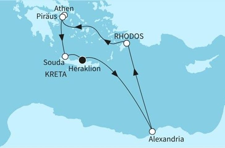 Impression zu Mein Schiff Suiten Sommer 2026 - Mein Schiff 5 - Kulturschätze Ägyptens & Griechenlands