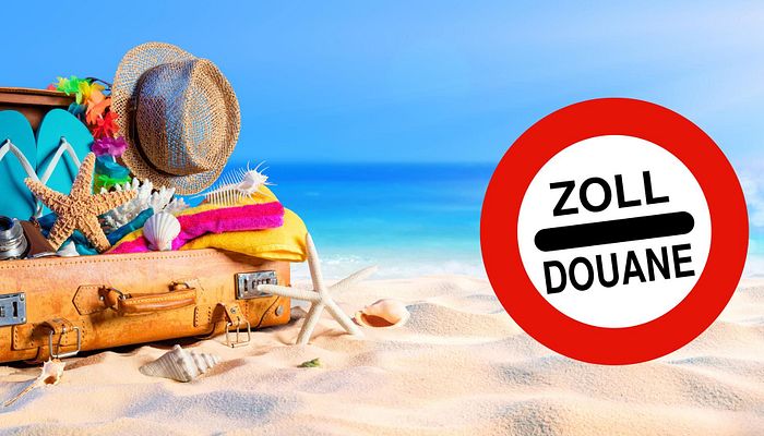 Stimmung Zoll Koffer