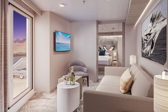 Norwegian Viva - Norwegian Cruise Line - Suite mit Hauptschlafzimmer und großem Balkon (SK)