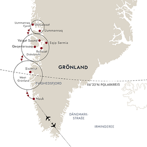 Eisberge in Grönland