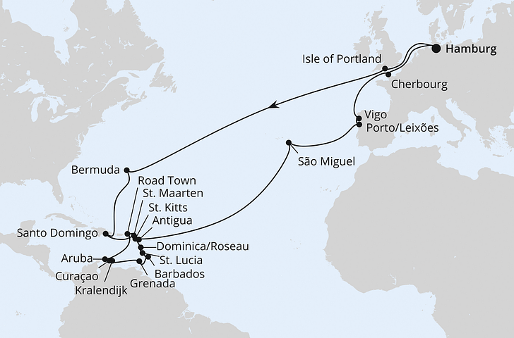 Impressionn zu AIDA Winter 2026/27 - AIDAluna - Große Winterpause Karibik mit Bermuda oder Kolumbien