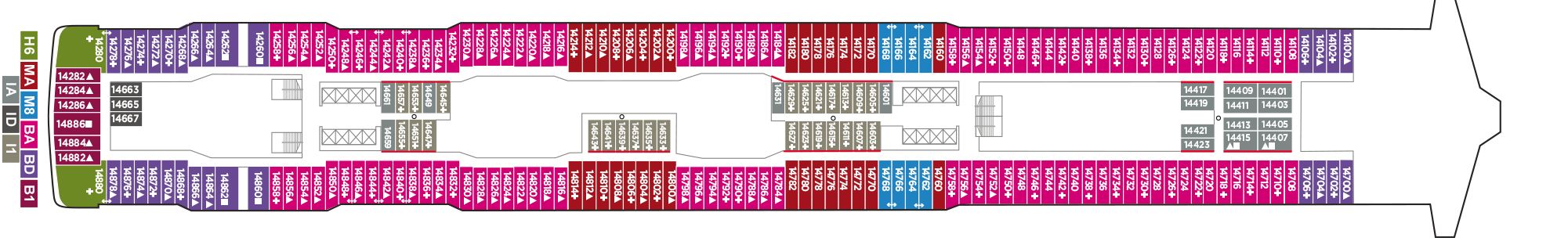 Norwegian Joy - Norwegian Cruise Line - DECK 14