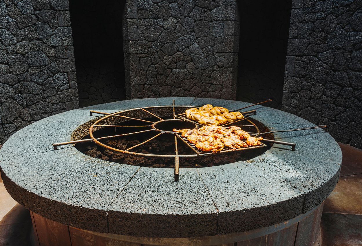 Der Grill des Restaurants El Diabolo