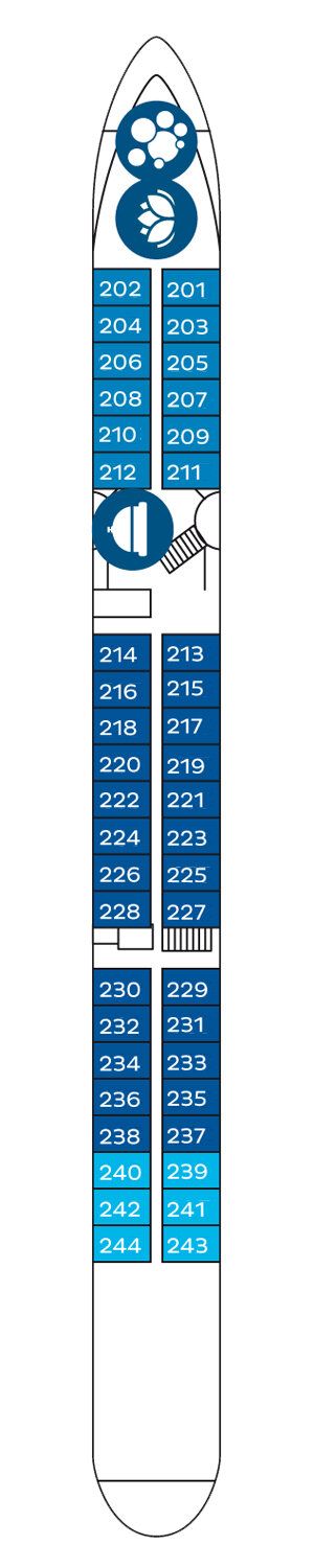 MS VIKTORIA - Nicko Cruises - Deck 2 (Mitteldeck)