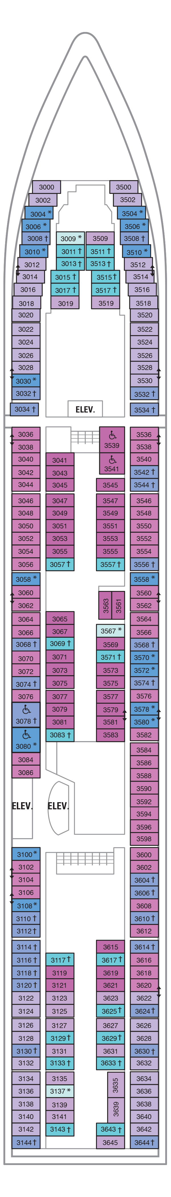 Serenade of the Seas - Royal Caribbean International - Deck 3