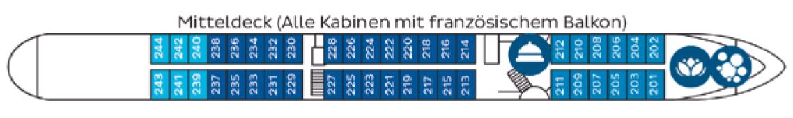 MS BOLERO - Nicko Cruises - MITTELDECK