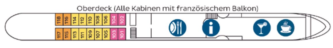 MS BOLERO - Nicko Cruises - OBERDECK