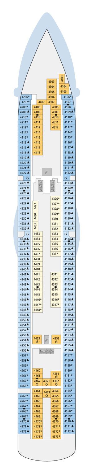 AIDAbella - AIDA Cruises - Deck 4 (Deck 4)