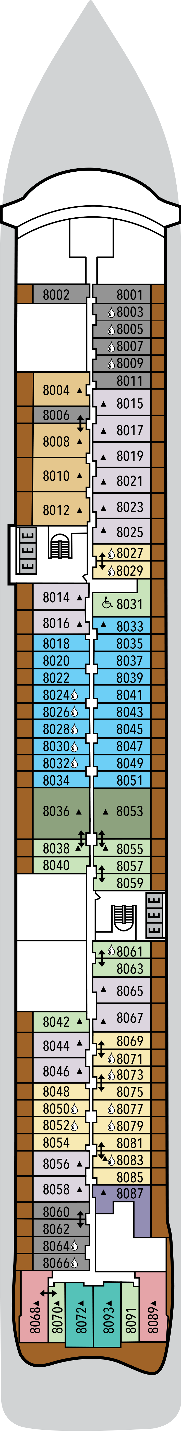 Silver Ray - Silversea - Deck 8 (Deck 8)