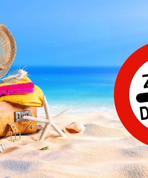 Stimmung Zoll Koffer