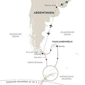 Die MS Roald Amundsen mit Adélie Pinguinen © Ted Gatlin