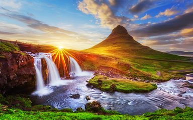 island & grönland mit sonnenfinsternis