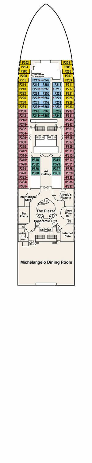 Grand Princess - Princess Cruises - Deck 5 (Plaza)