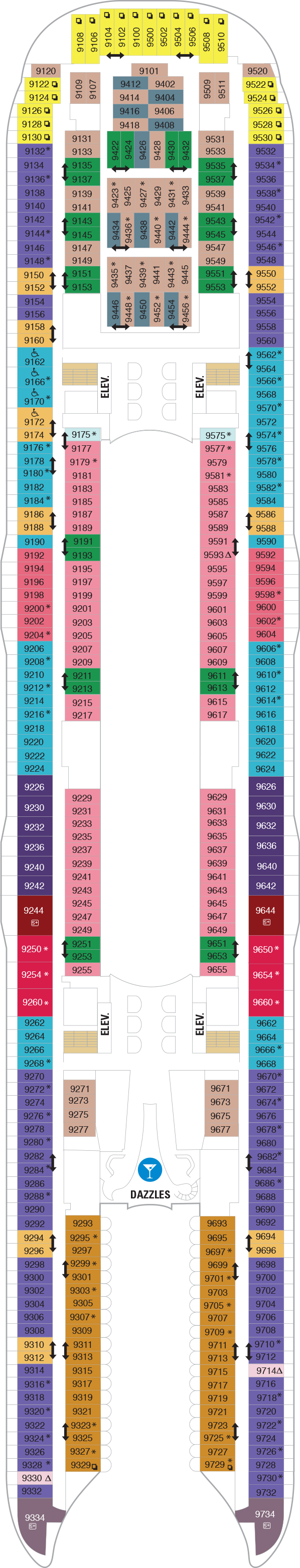 Symphony of the Seas - Royal Caribbean International - Deck 9 (Deck 9)