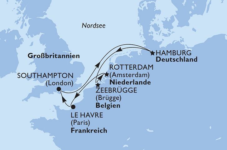 Impression zu MSC Topseller - MSC Poesia - Nordwesteuropa Entdeckertour